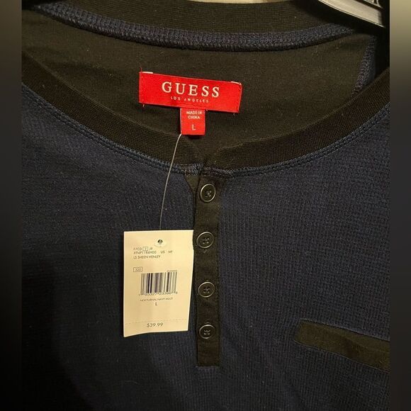 3 Top Bundle Guess Waffle Button Down Tops - Picture 2 of 16